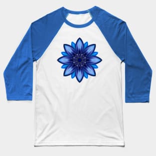 blue flower Baseball T-Shirt